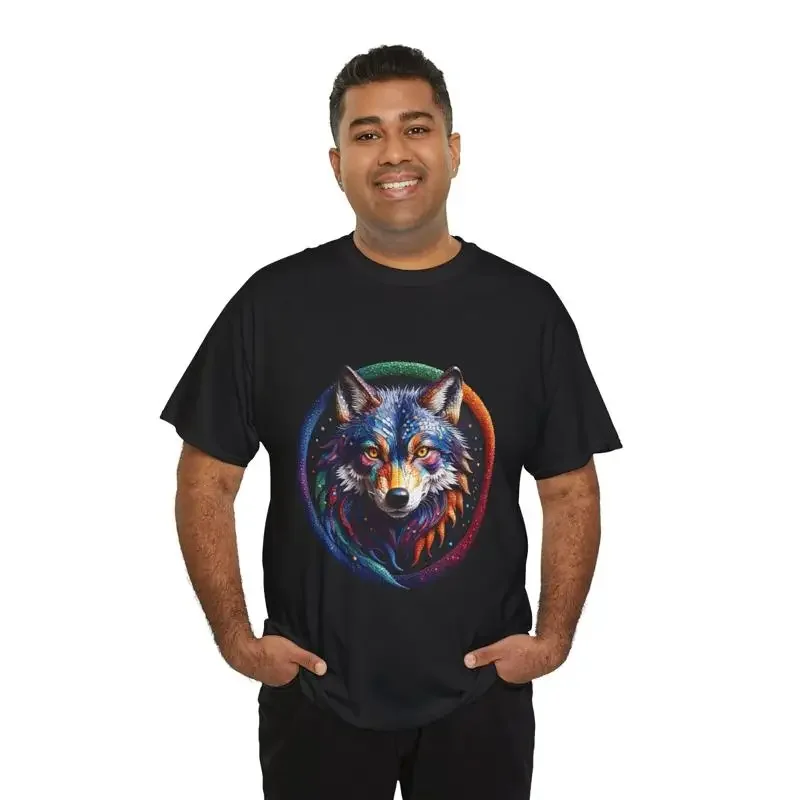 Wolf Art T Shirt Print Movie Cartoon Drawing Wildlife Animal