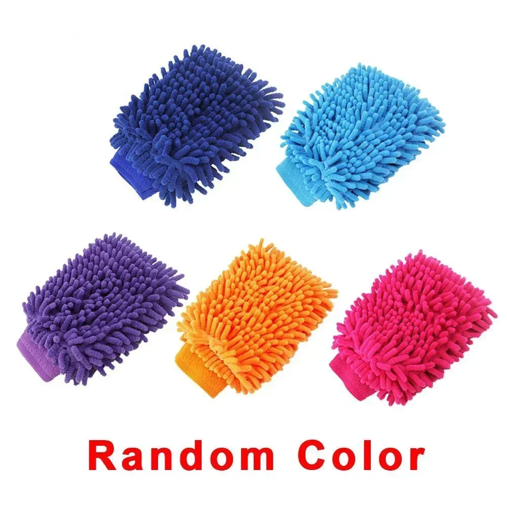 Car Maximum Mitt High Density Auto Wash Cloth Single Side Gloves Auto Gloves Ultra Absorbent Wash Sponge Scratch Free Microfiber