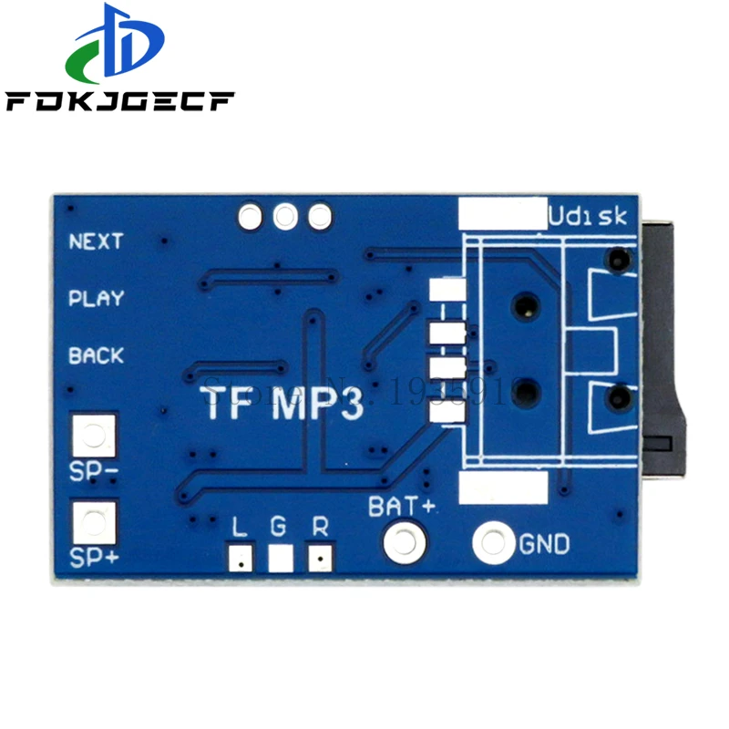 Picture 4: GPD2846A TF Card MP3 Decoder Board 2W Amplifier Module for Arduino GM Power Supply Module