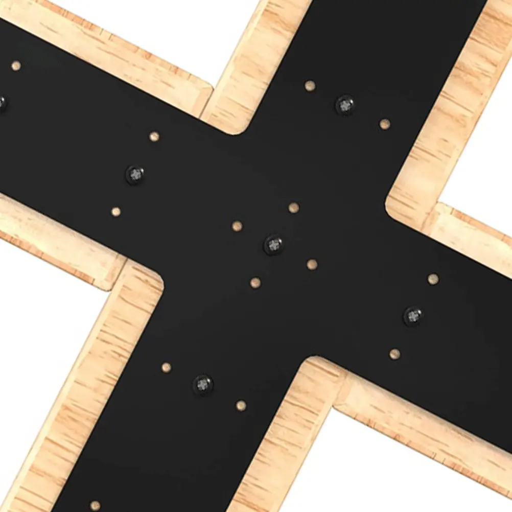 Heavy Duty Cross Mending Plate Metal Reinforcement Bracket for Trusses Pergola Wall Panels Cross Shape Brace Stainless Steel