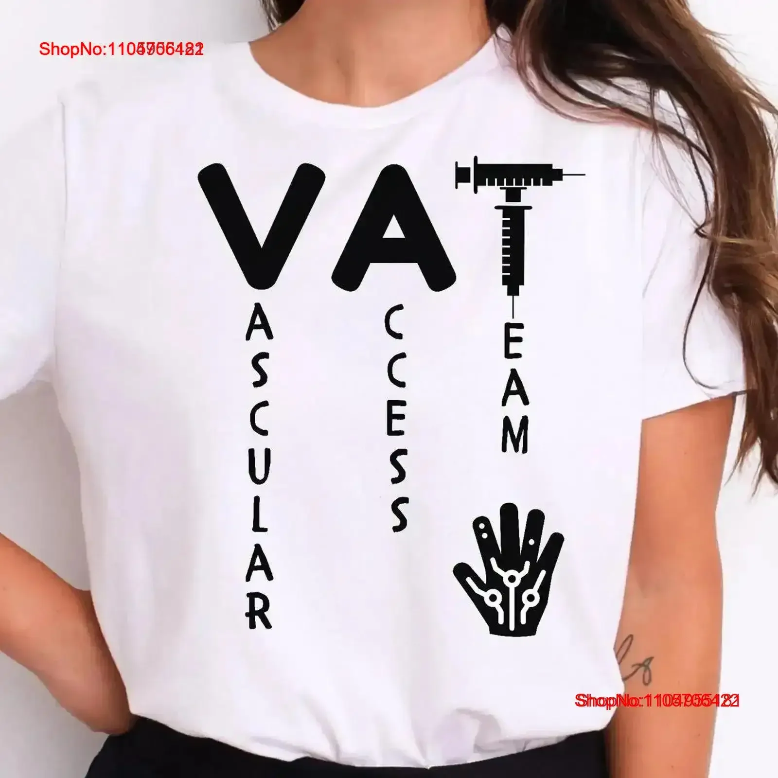 Vascular Access Team IV Nurse T Shirt Starter Goat Apparel vintage Washed Stylish graphic fashion Breathable Comfortable Soft