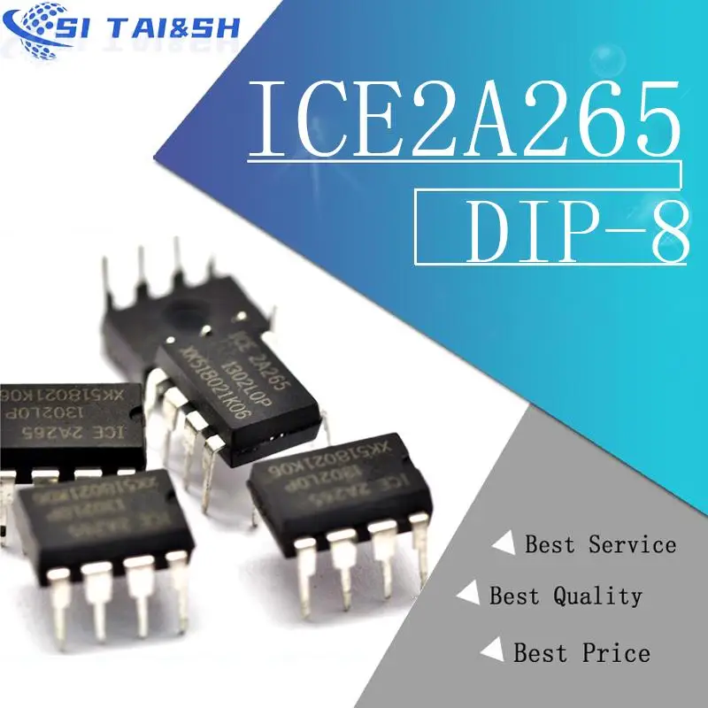 10PCS  ICE2A265 DIP-8 ICE 2A265 DIP8 ICE2A265Z DIP  integrated circuit molewei