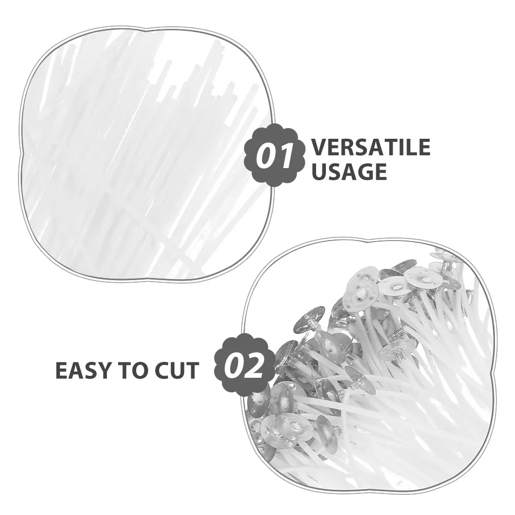 300 Pcs Crafting Wicks Making Bendable for Crafts Cotton Supplies Candles