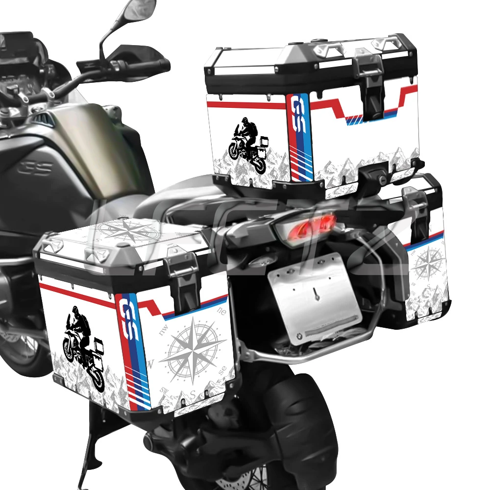 Motorcycle Sticker Aluminum Box Panniers Top Case Decals Set Fit for R1200GS ADV R 1200 GS 14-23 R1250GS R 1250 GS ADV GSA 19-24