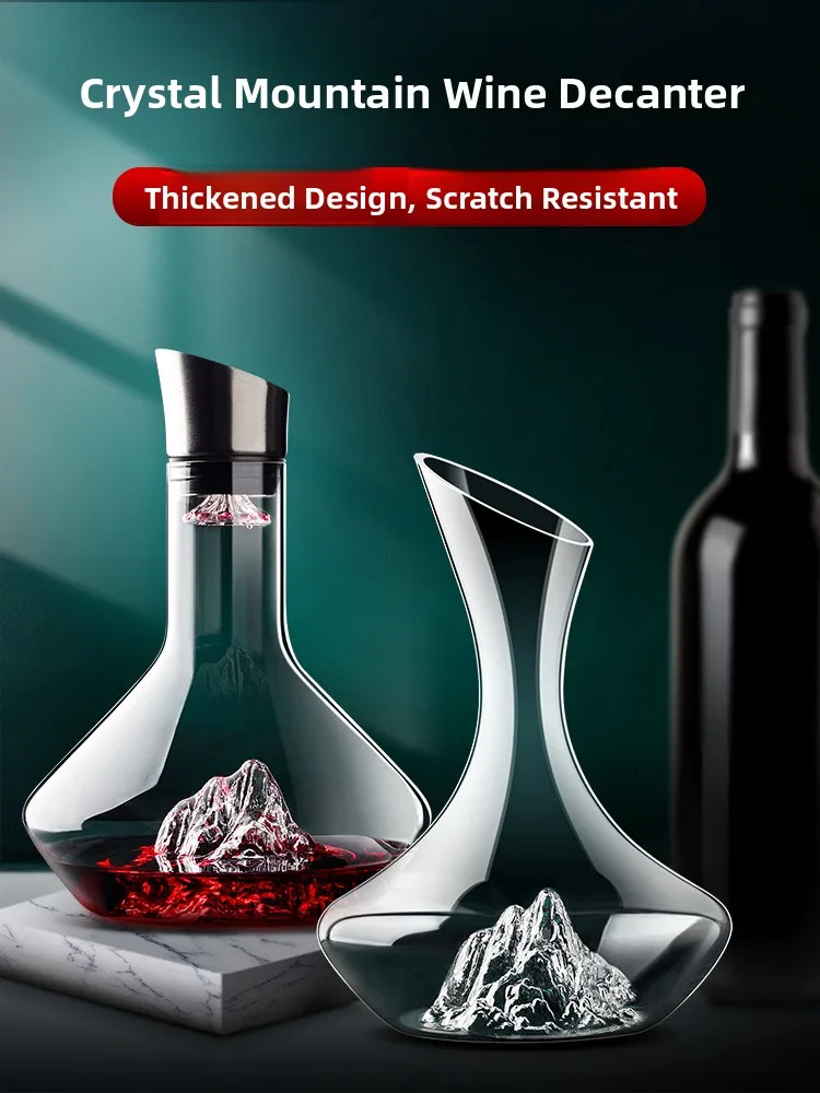 

Quick Decanter Wine Pourer Crystal Glass Red Wine Opener Luxury Home Use European Style Manvi Brand Manual Handmade Commercial