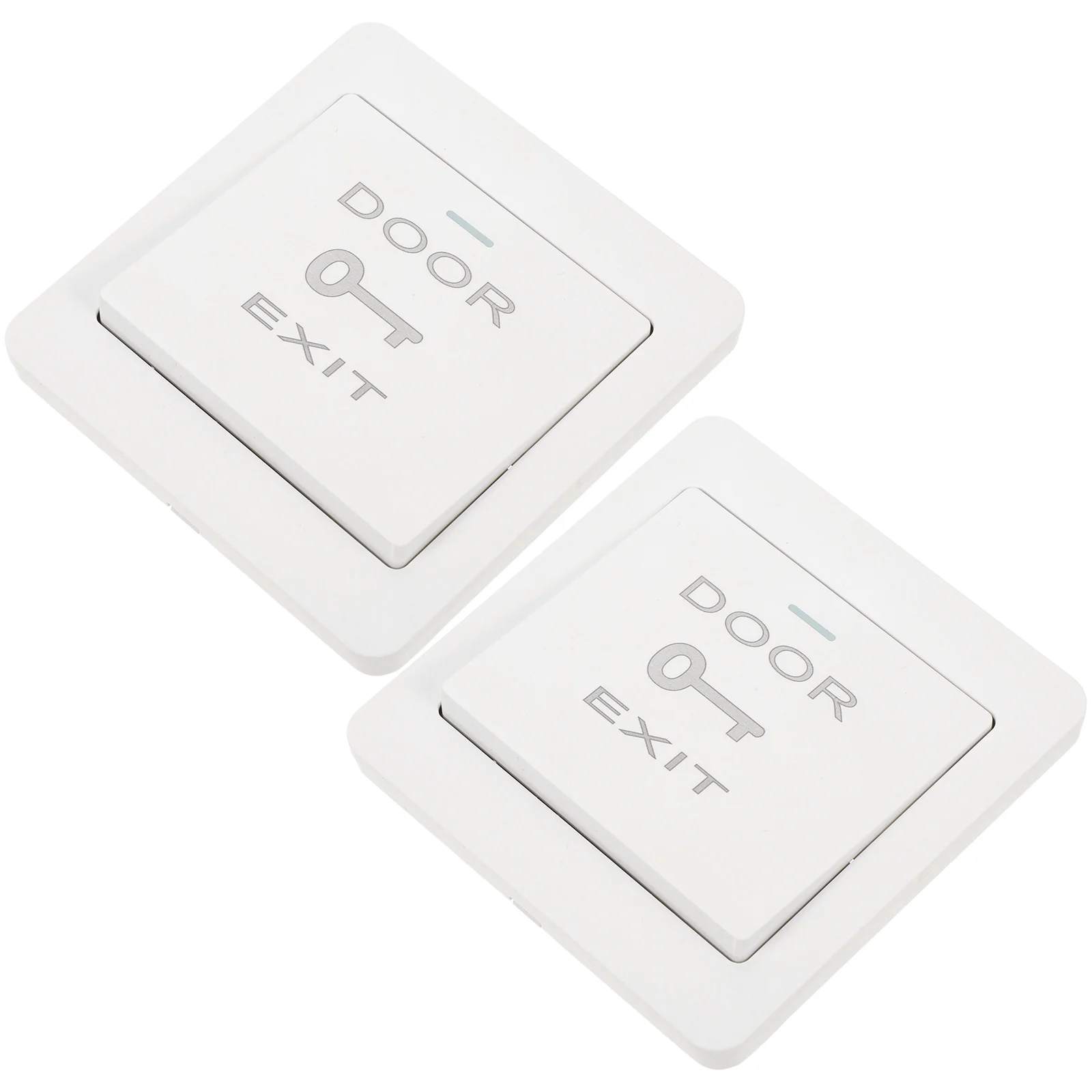 

2pcs Doorbell Button Plates Access Control System Push Exit Switch Wall Mount Cover Replacement Grid Design Door