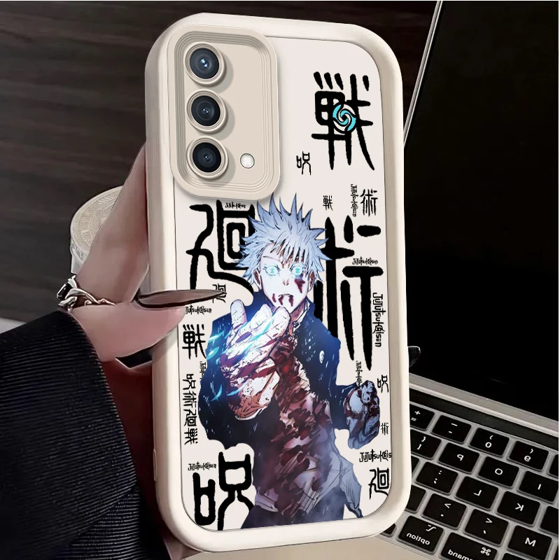 Cool J-ujutsu K-aisen For Reno X5 X3 10 8T 7Z 6 5 Pro Plus Pro 4G 5G  Eye Ladder Phone Case