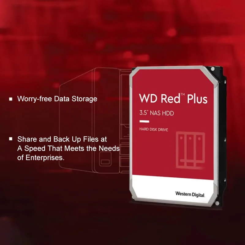Unidad de disco duro NAS rojo Original WD Digital occidental 3,5 "4TB 8TB disco duro interno 5400RPM SATA 6 Gb/s 64MB caché para escritorio