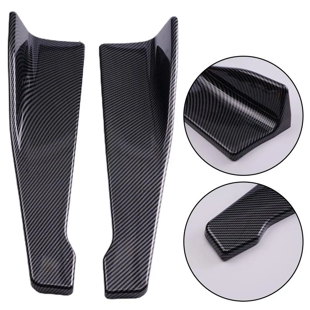 1 Pair Car Rear Bumper Lip Trim Protector Car Side Skirt Cover Car Corner Bumper Guards with screws 48CM Length For Audi BMW