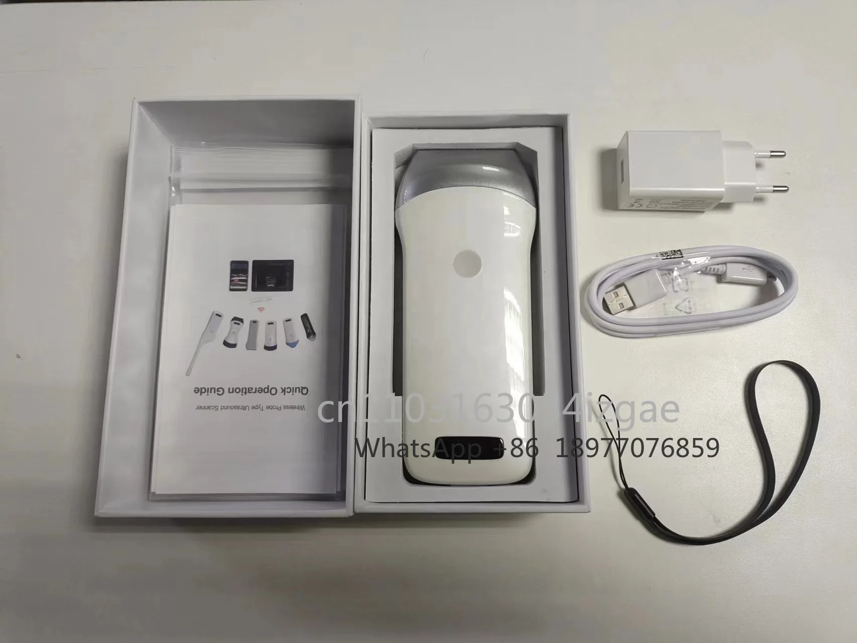 2026 Tragbarer linearer drahtloser Ultraschall mit 80 Elemente B, B/M-Sonde, Ultraschallscanner, Krankenhausausrüstung, linearer Maschinenscanner