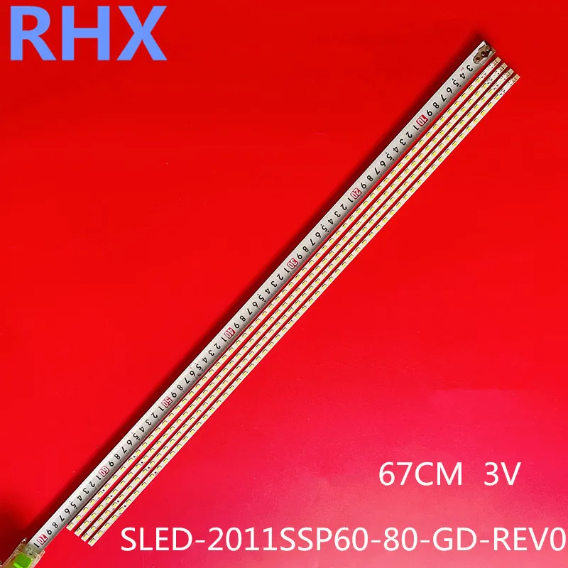 

FOR SHARP LCD-60LX531A LCD-60LX830 Article lamp GM0136TPZZ 2011SSP60-60-GD-REV0 1piece=60LED 676MM