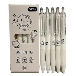 NEW Hello Kitty kawaii cute anime cartoon little white gel pen black student high-looking simple carbon girl quick-drying pen