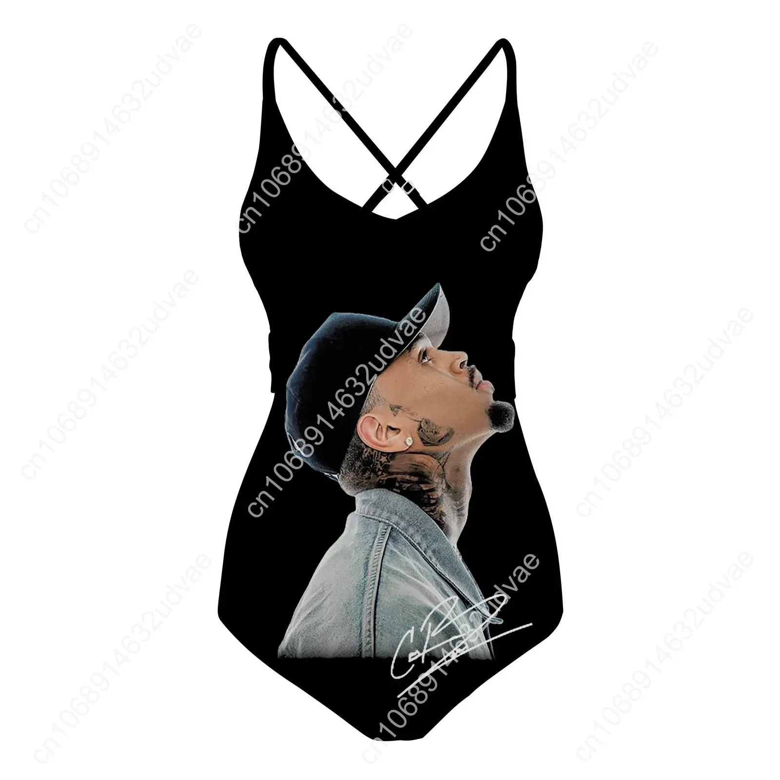 Chris Brown Sling Dress Swimsuit Womens Bathing Suits Personalized Fashion Swimwear Pool Party Bikini Custom Made Beachwear
