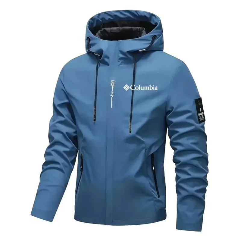AliExpress NONE 2026 New Men's Windproof Wind Block Waterproof Hooded Raincoat Light Cycling Hiking Street Outdoor Leisure Daily Jacket