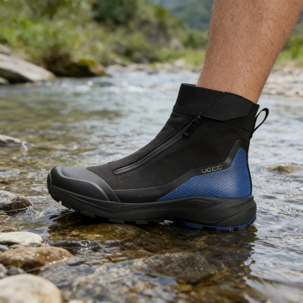 

High Top Loafers Men Luxury Designer Shoes Famous Brand Color Contrast Sneaker Zipper Hiphop Street Y2k Barefoot Lazy Boots 2026