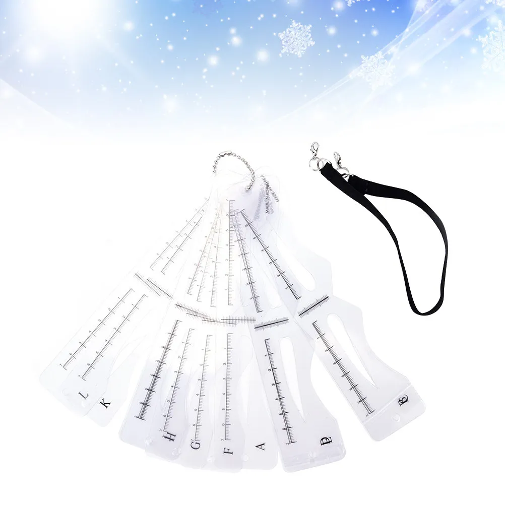 Eyebrow Mapping Tool Stencil Ruler Shape Stencils for Women Drawing Cards Guide Template Tools
