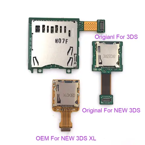OEM&Original SD Card Slot Reader Socket For 3DS/ New 3DS/New 3DS XL LL Console Replacement Repair Parts