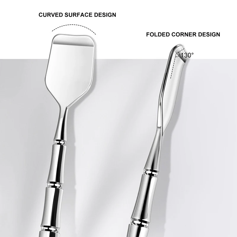 مزيل الرؤوس السوداء على الوجهين - ملعقة ومشبك لتنظيف مسام الأنف والوجه #5