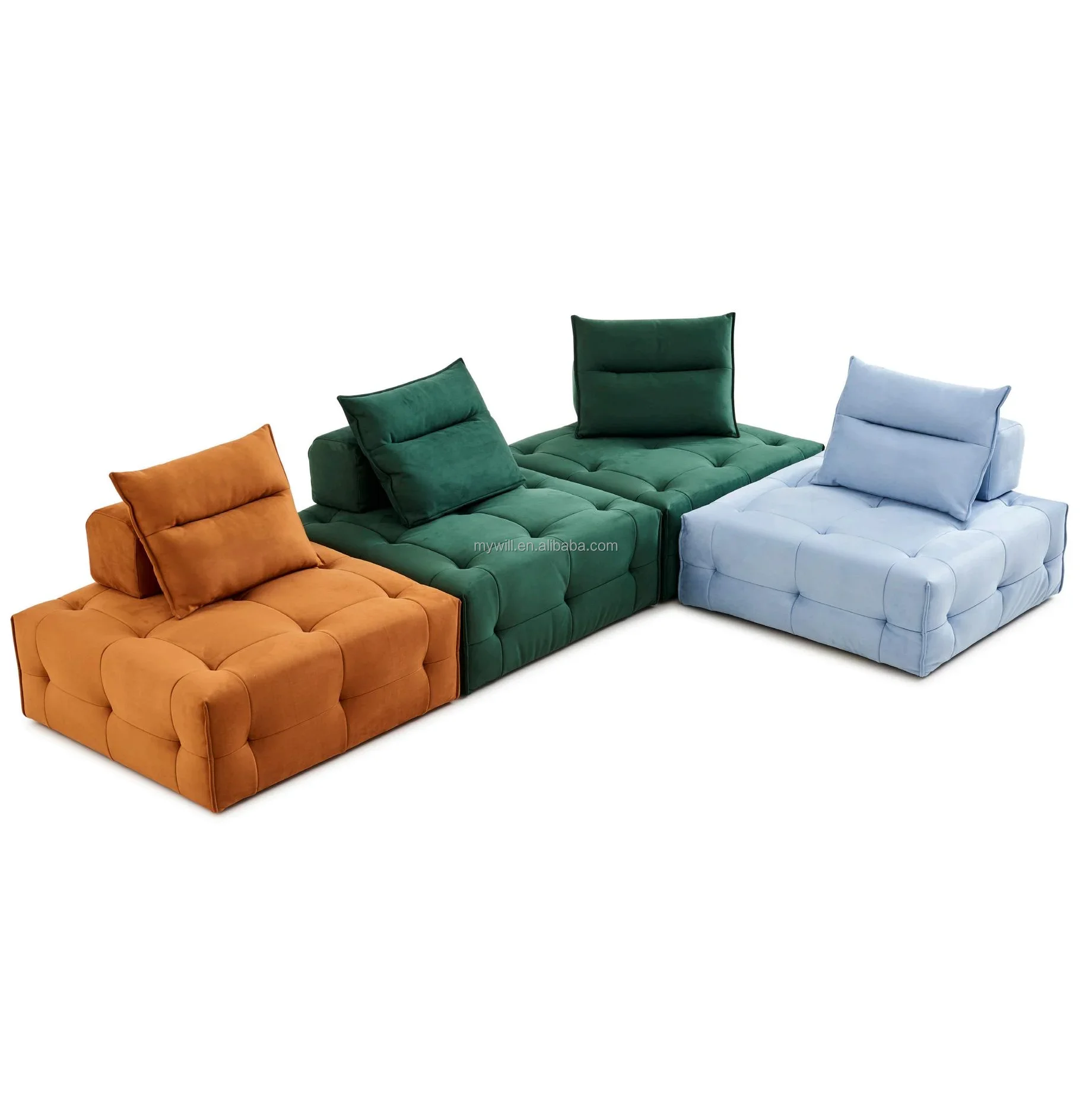 

z Compressed Sofa Set Furniture, Box Sofa, Compression Sofa Italian Minimalist Pixel Module Sofa Living Room Small Unit