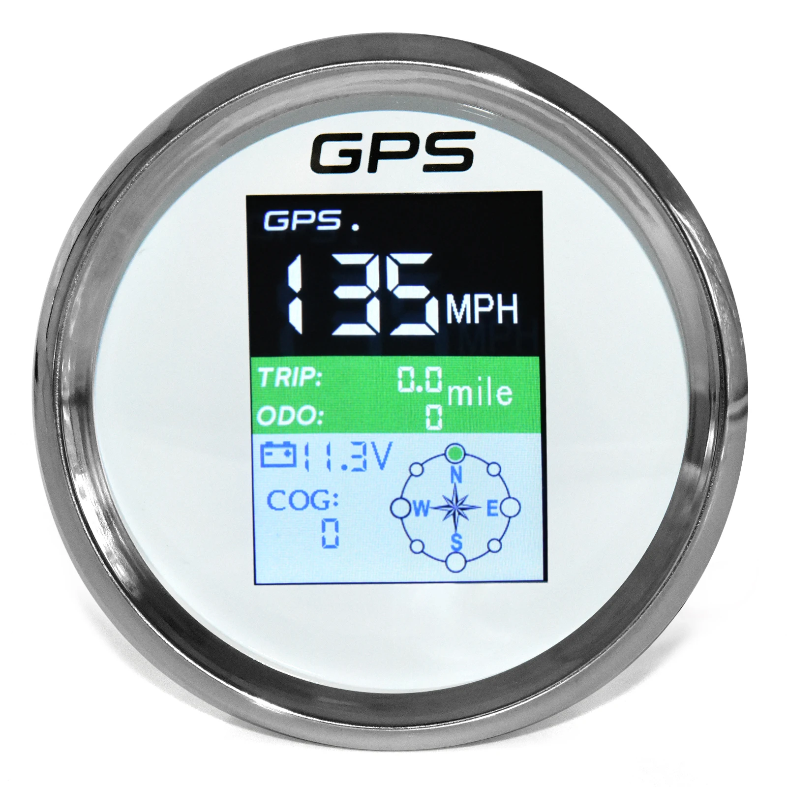 

Waterproof TFT Screen Digital GPS Speedometer Gauge 85MM MPH Knots Km/h GPS Antenna Odometer ODO COG Volt Meter For Marine Boat