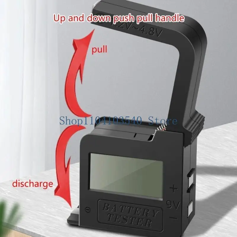 

02DC Тестер батарей для таблеточных батарей Тестер для батарей 1,2-4,8 В 9 В