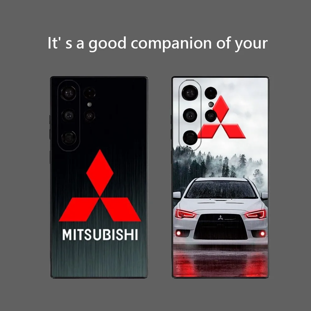 M-Mitsubishi M-Motors Phone Case for Samsung Galaxy S25 Ultra S22 S23 S24 Ultra S21 S20 5G Protective Soft Silicone TPU Funda