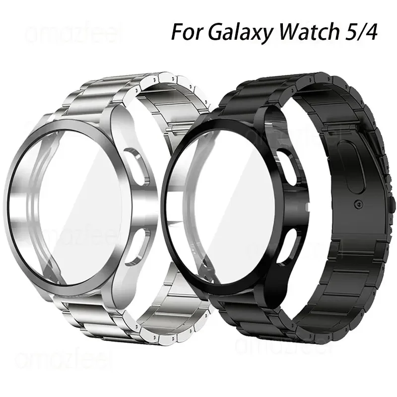 Strap+ Protective Case For Samsung Galaxy Watch 6/5/4 44mm 40mm Active 2 Bracelet Cover For Galaxy Watch 6 40mm Watch Band