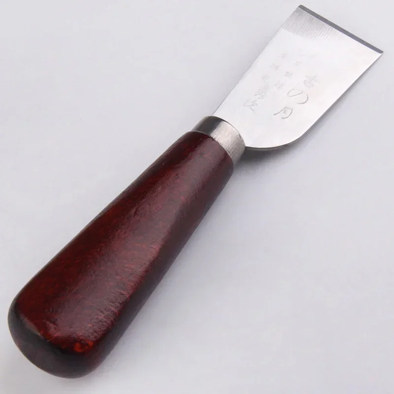 Leather Craft  Home Decoration Tools Leather Cutting Stainless Steel Knife Craft Tool Wooden Handle High Quality