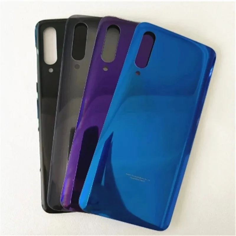 For Xiaomi Mi 9 Mi9 Battery Door Glass Back Cover Mobile Phone Replacement Parts+Adhesive Sticker+Logo