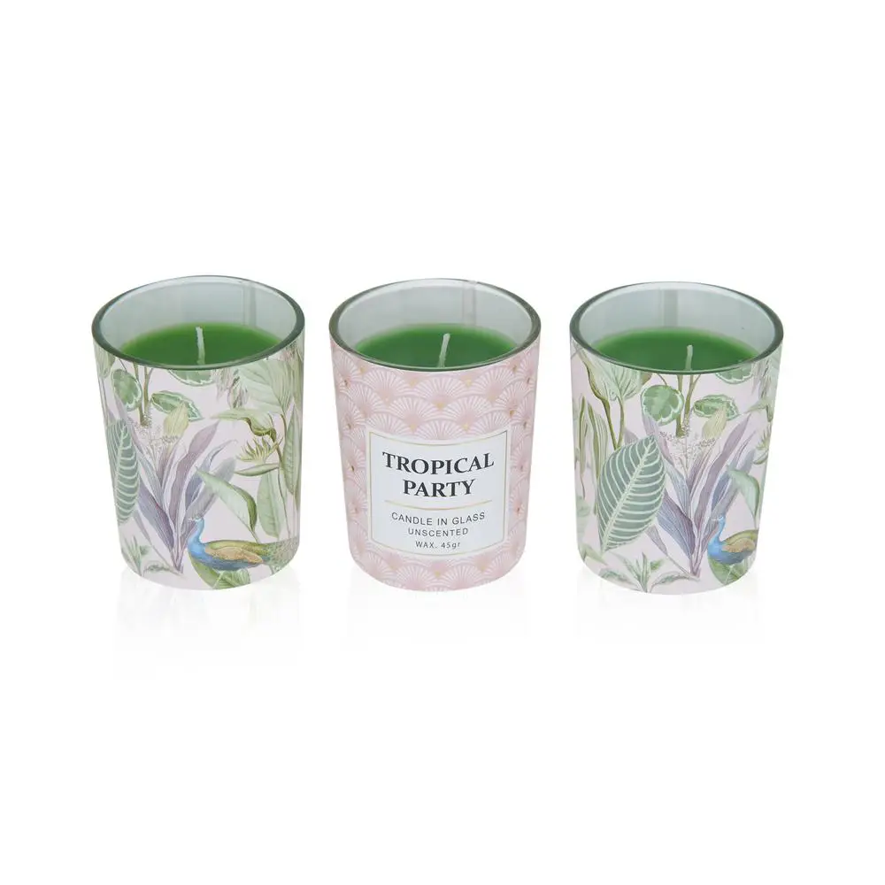 3 Pcs Decorative Candle Set Leaf Patterned Paraffin Candle 5x6 Cm For Home Living Room Etc. Home Gift Fast Shipping From Turkey