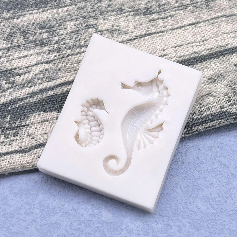 Seahorses 100% Platinum Silicone Sugarcraft Mold Fondant Cake Decorating Tools Bakeware
