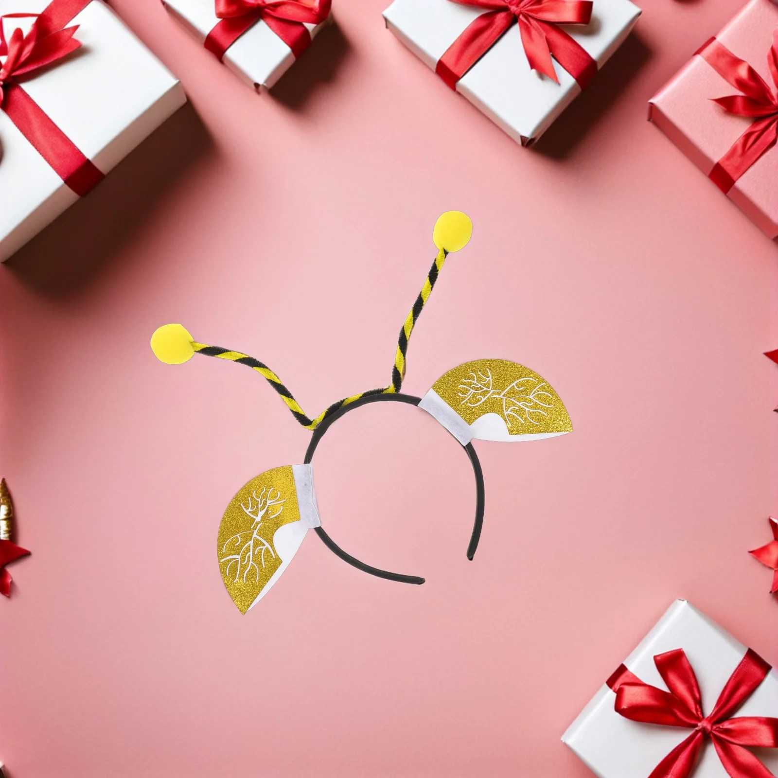 

3Pcs Bee Headbands Cute Yellow Bumblebee Antenna Costume Accessories Party Photo Props Kids Festival Headgear Bee Headbands