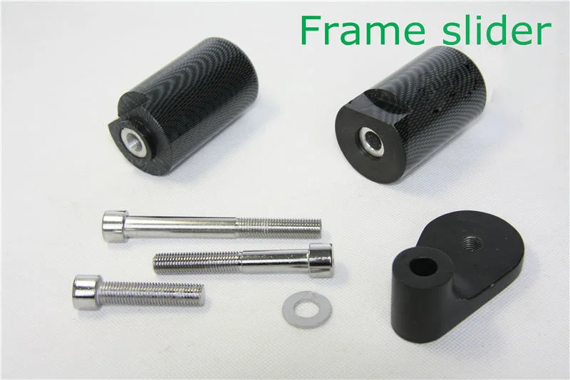 For 2001 2002 Suzuki GSX-R 1000 gsxr1000 K1 Motorcycle bike No Cut Frame Slider Crash Protector Black / Carbon