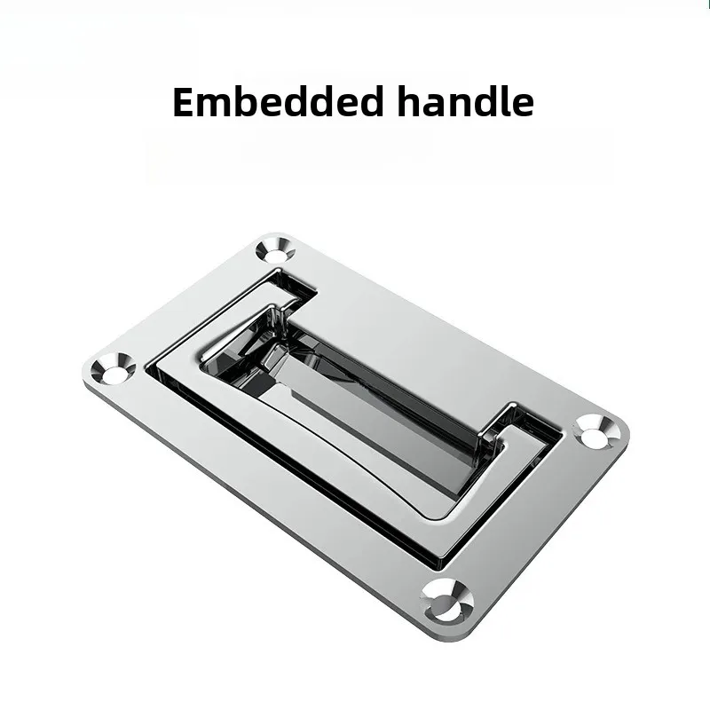 Zinc Alloy Surface Mounted Inset Pull Invisible Handle for Cabinet Drawer Tatami Distribution Box Mechanical Equipment