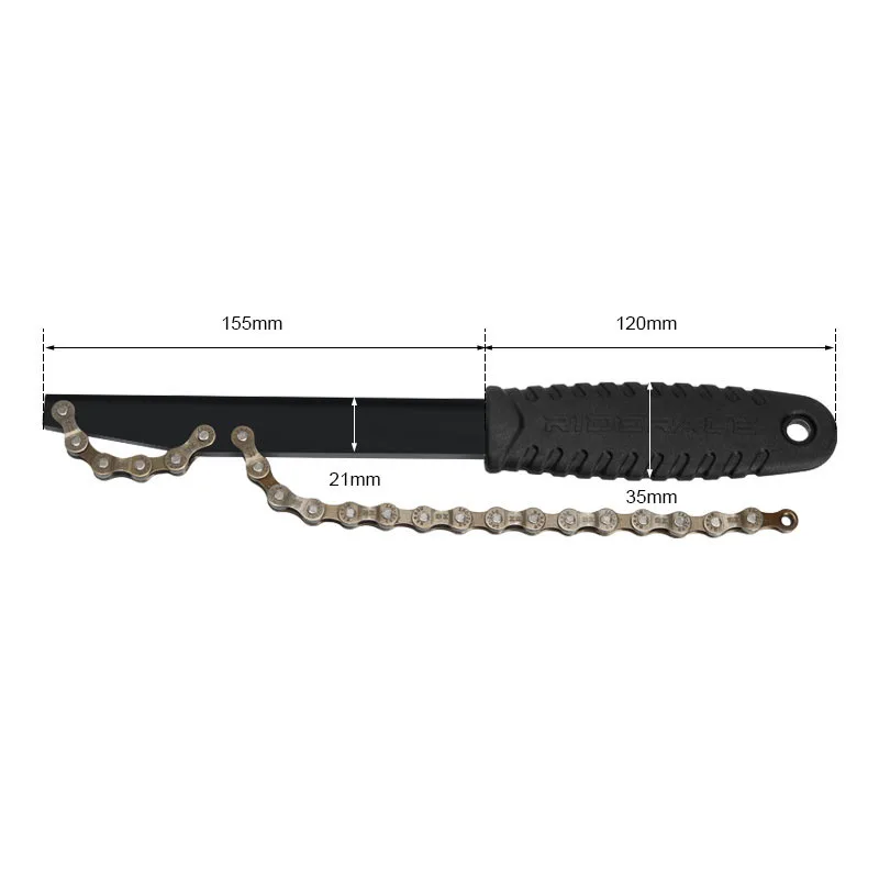 Imagem -06 - Bicicleta Cassette Volante Chave Aço Bike Repair Tool Cadeia Chicote Volante Remoção Ferramentas Galvanizados Anti-ferrugem Calor Tratado