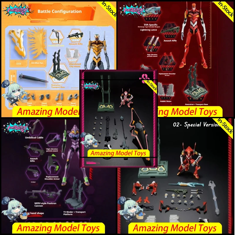 Model Kit Evangelion - Stokta Blokees Yeni Yüzyıl Evangelion EVANGELION-00/01/02/08