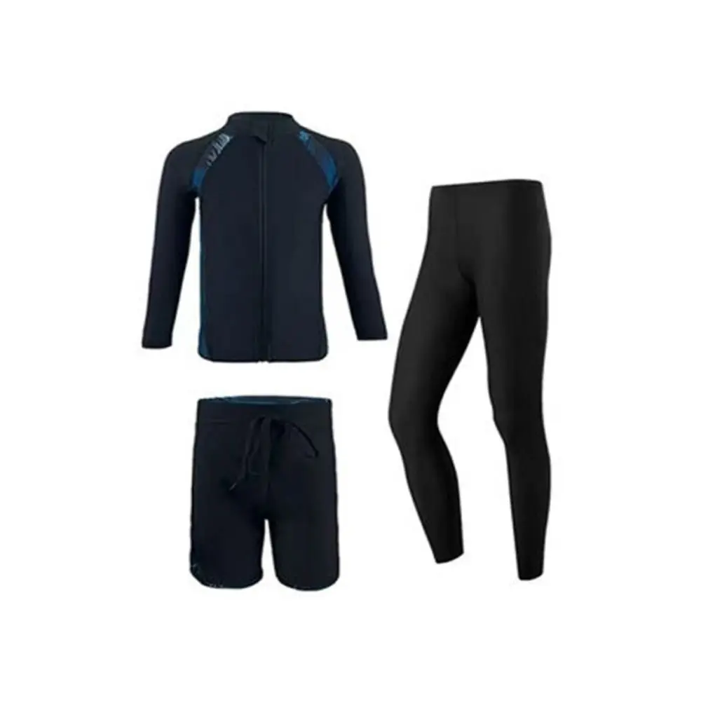 

Long Sleeves Split Wetsuit Zipper Style Long Trousers Surf Suit Sunscreen Protection Soft Material Snorkeling Suit Surfing