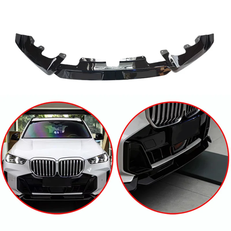 For BMW X5 G05 LCI 2023-2026 YTOP Style High Qulity ABS Front Lip M-Sport Bumper Splitter Diffuser Spoiler Gloss Black Body Kit
