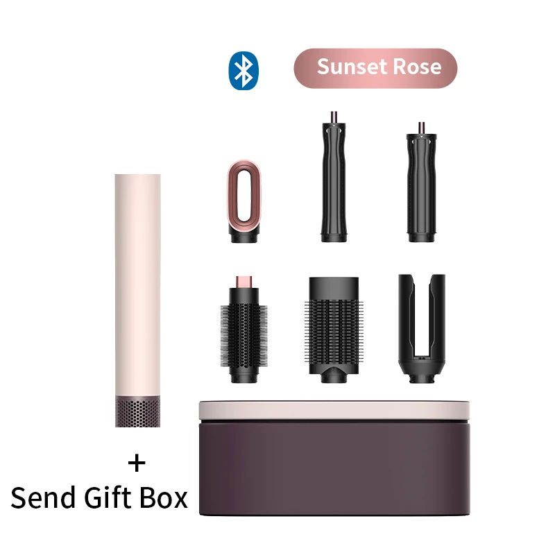 7 in 1 Multi Hair Dryer StylerHS09 Auto-Curling Barrel Hot AirBrush Soft Straightening BrushNegative Ion Fast Dry NozzleGift Box view 6
