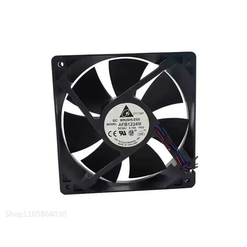 LY SLIDER AFB1224M DC 24V 0.18A 12025 Cooling Fan, 120x120x25mm Dual Ball Bearing Industrial Inverter Cabinet Server Axial Fan