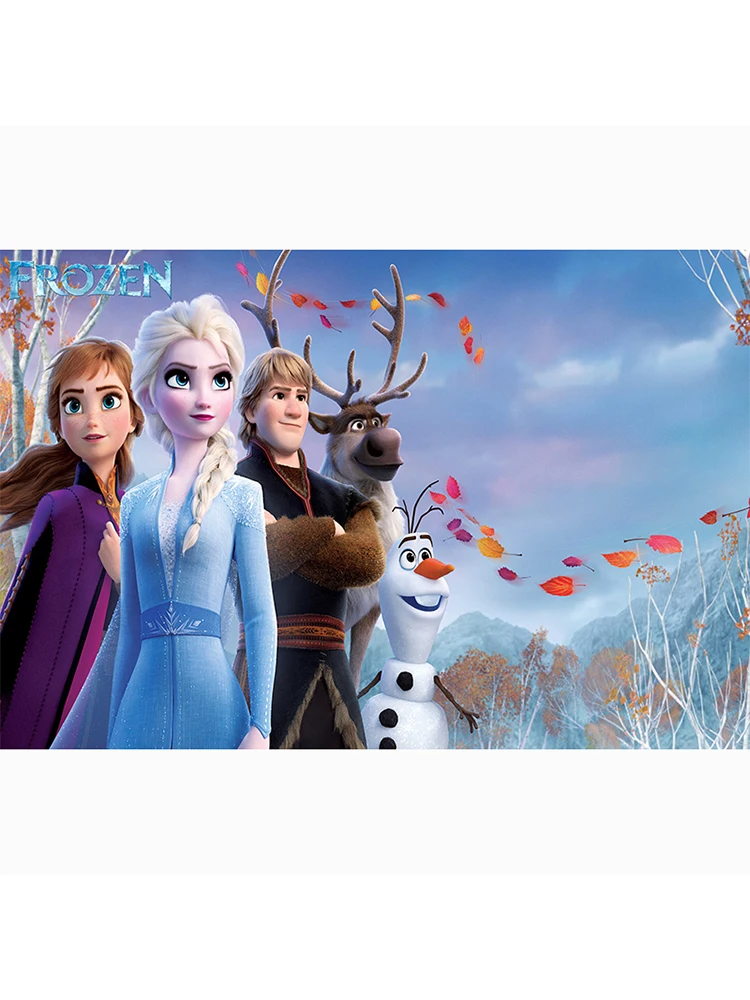 Disney frozen 2 festa pano de fundo photobooth crianças meninas festa de aniversário decoração da parede pano de fundo cortina celebrar fundo do evento