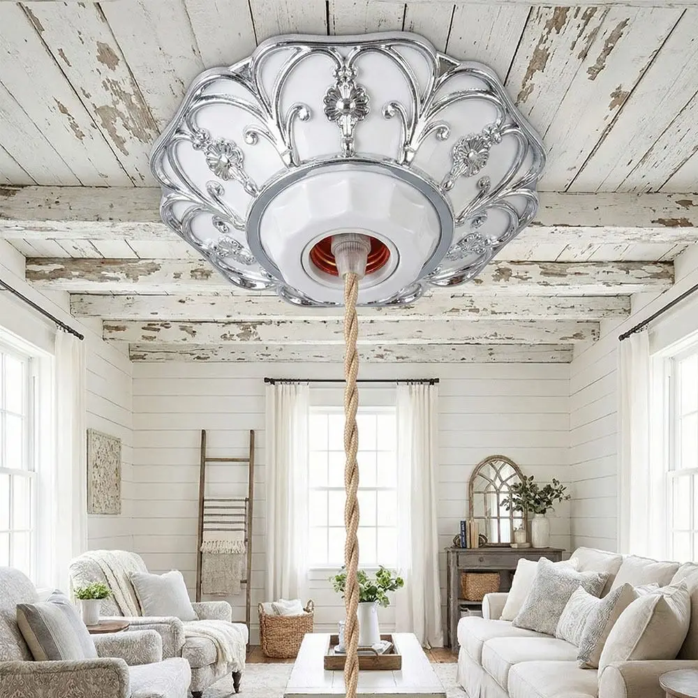 

Цветной круглый патрон E27 с фиксированным основанием, рельефный, для подвесных и потолочных светильников