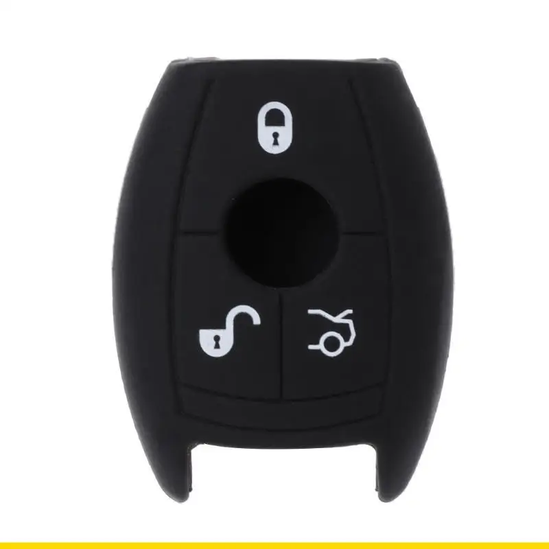 SZCH 3 Buttons Silicone Car for Key Cover for Case For Mercedes Benz W203 204 210