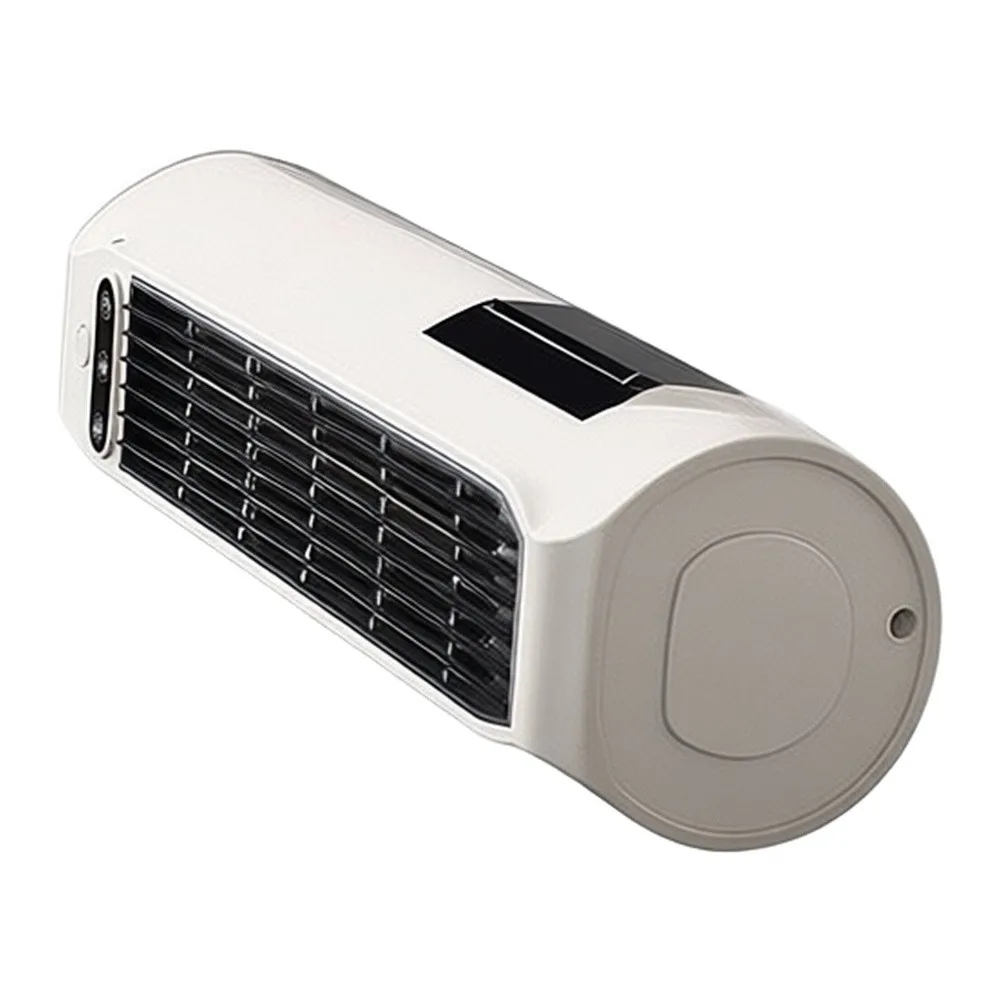 USB Rechargeable Bladeless Wall Fan Quiet Brushless Motor 3 Settings Nail-Free Mounting for Home Office Kitchen Use
