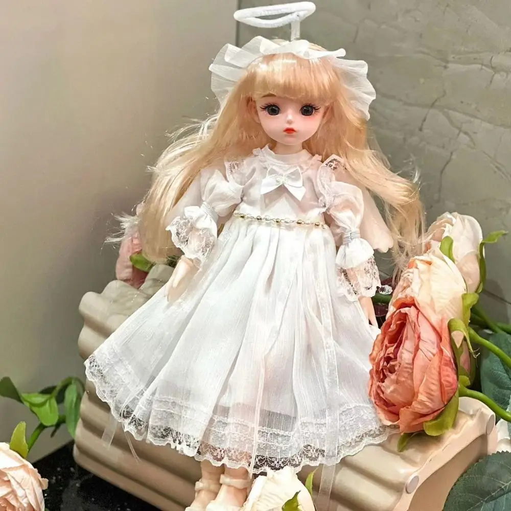 1/6 Sd 30Cm Bjd Pop Met Kleding Lang Haar Aantrekkelijke Ogen Prinses Jurk Up Bjd Poppen Anime Elegant