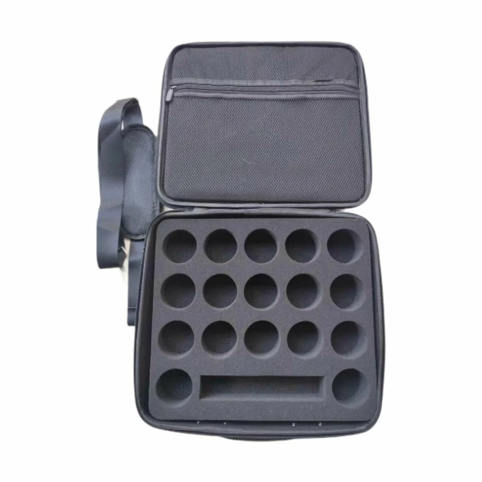 Borsa da viaggio portatile per palline da biliardo, custodia da biliardo, scatola portaoggetti per palline da biliardo, spugna da trasporto imbottita con tracolla