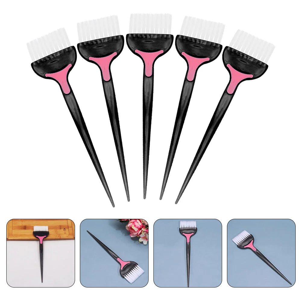 

5 Pcs Hair Dye Color Brush Comb Household Dyeing Accessories Hairdressing Tool Black Coloring Applicator