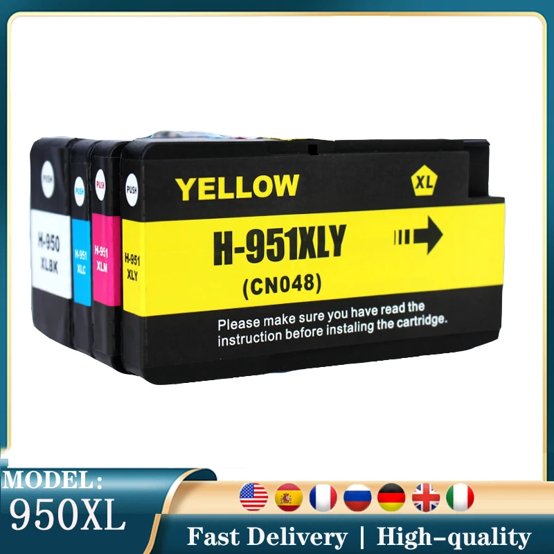 

Картридж 950XL 951XL для HP Officejet Pro 8100 8600 8610 8615 8620 8625 8630 251dw 276dw для HP 950 951 полный с красивыми чернилами