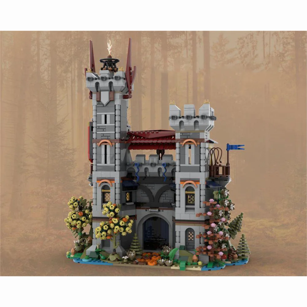 1747PCS MOC-150041 Wizardry Fortress Building Blocks Medieval Assembly Castle Toy Set children christmas toys