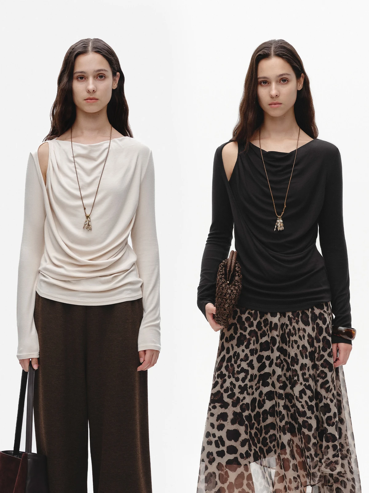 

Marllen Anti-Static Skin-Friendly Fabric One-oulder Slimming Base T-irt Women's Casual Sle Pure Color Asymmetrical Design